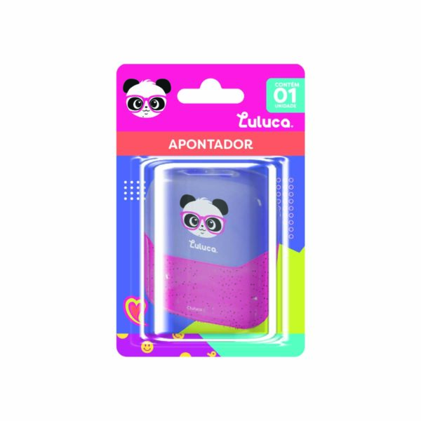 Apontador Duplo Blister c/1 un Oficial Luluca - LU0102