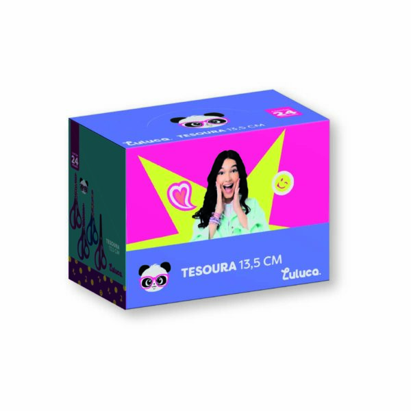 Tesoura Escolar 13,5cm  Display c/24 und Oficial Luluca - LU1802