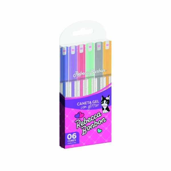 Caneta Gel 1,0 Glitter Oficial Rebecca Bonbon - RB0402