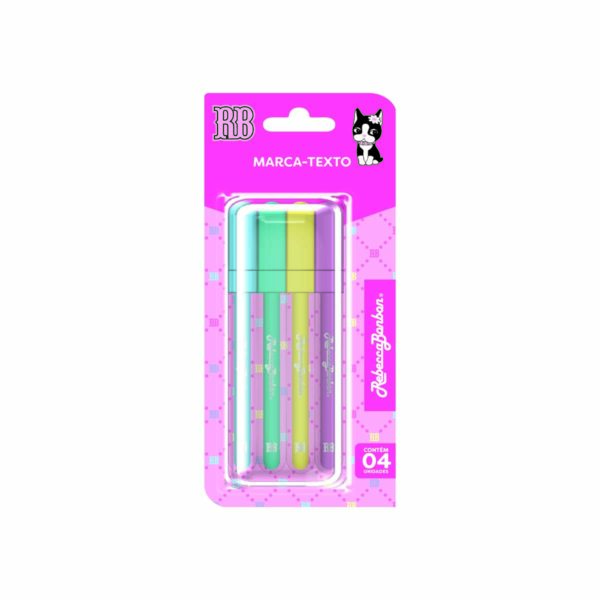 Marca Texto c/ 4 Cores Oficial Rebecca Bonbon - RB1402