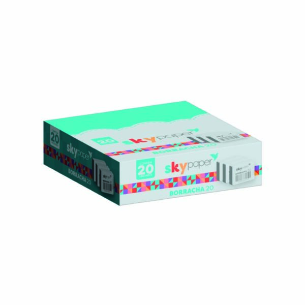 Borracha Branca 20 Display c/20 UN Oficial SkyPaper - SK0205
