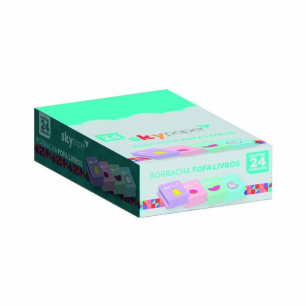 Borracha Fofa Livros  Display c/24 und Oficial SkyPaper - SK0214