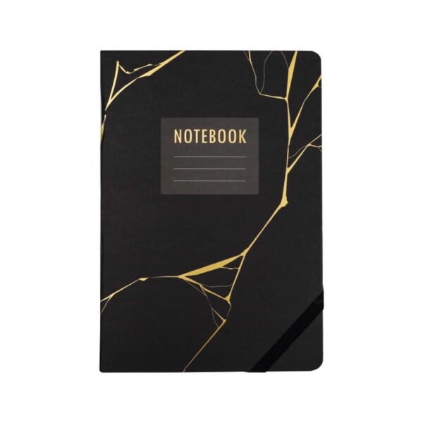 Caderno Anotação Black Gold Brochura A5 96 fls Display c/12 und Oficial SkyPaper - SK2059