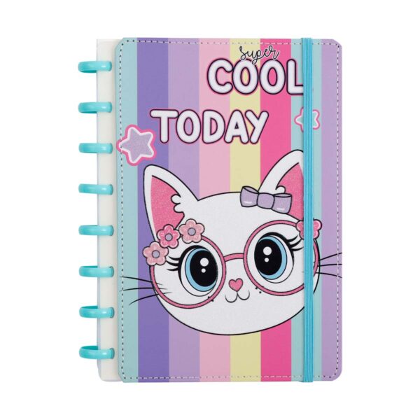 Caderno Anotação Disco A5 c/ Elástico 80 fls Display c/12 un Oficial SkyPaper - SK2060