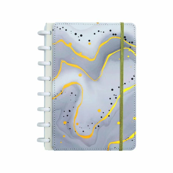 Caderno Anotação Disco A5 c/ Elástico 80 fls Display c/ 12 und Oficial SkyPaper - SK2068