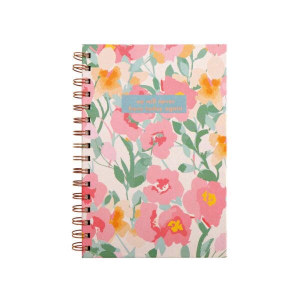 Planner Diário Espiral Floral A5 64 Fls Display C/12 und Oficial SkyPaper -  SK2104