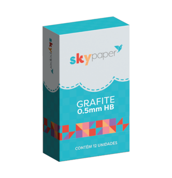 Grafite HB 0.5MM Pacote c/ 12 Tubo c/ 12 Minas Oficial SkyPaper - SK1315