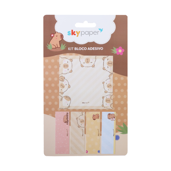 Kit Bloco adesivo com 5 unidades Oficial Capivara - CP2102 - Imagem 3