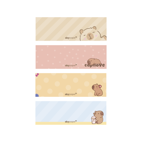 Kit Bloco adesivo com 5 unidades Oficial Capivara - CP2102 - Imagem 5